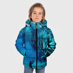 Куртка зимняя для мальчика Фото дайвинг, цвет: 3D-черный — фото 2