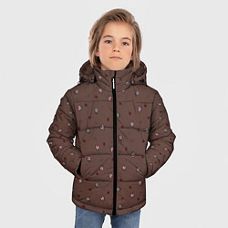 Куртка зимняя для мальчика The Binding of Isaac small pattern, цвет: 3D-красный — фото 2