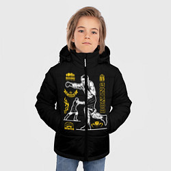 Куртка зимняя для мальчика BOXING, цвет: 3D-черный — фото 2