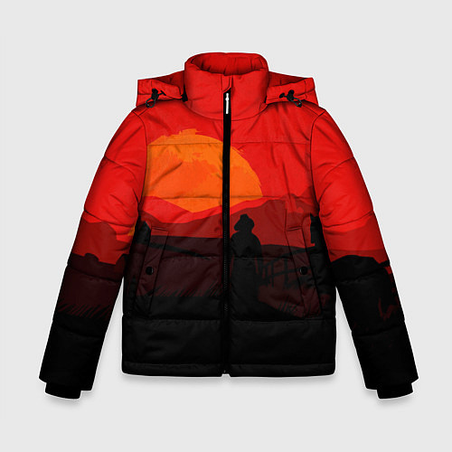 Зимняя куртка для мальчика RDR2 / 3D-Красный – фото 1