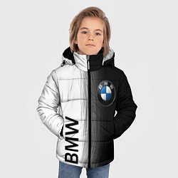 Куртка зимняя для мальчика Black and White BMW, цвет: 3D-черный — фото 2