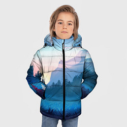 Куртка зимняя для мальчика Рассвет, цвет: 3D-красный — фото 2