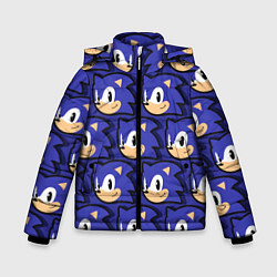 Куртка зимняя для мальчика Sonic pattern, цвет: 3D-светло-серый