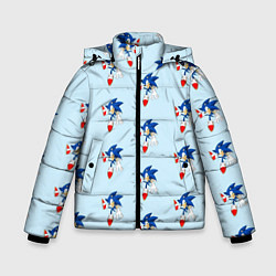 Куртка зимняя для мальчика Sonics dance, цвет: 3D-черный