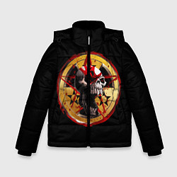 Куртка зимняя для мальчика Five Finger Death Punch FFDP, цвет: 3D-черный