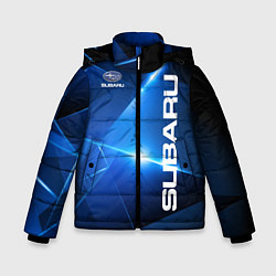 Куртка зимняя для мальчика Subaru, цвет: 3D-светло-серый