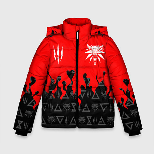 Зимняя куртка для мальчика THE WITCHER 5 / 3D-Красный – фото 1