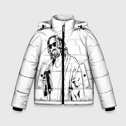 Куртка зимняя для мальчика Большой Лебовски Big Lebowski, цвет: 3D-черный