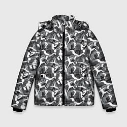 Куртка зимняя для мальчика Гимнастика, цвет: 3D-черный