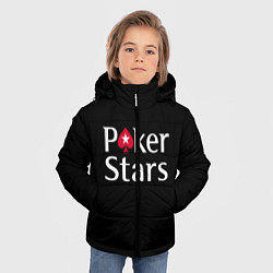 Куртка зимняя для мальчика Poker Stars, цвет: 3D-светло-серый — фото 2