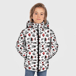 Куртка зимняя для мальчика Япония, цвет: 3D-черный — фото 2