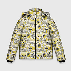 Куртка зимняя для мальчика Кубок Дэвиса, цвет: 3D-черный