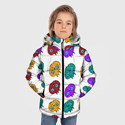 Куртка зимняя для мальчика Нашествие инопланетян-ктулху, цвет: 3D-черный — фото 2