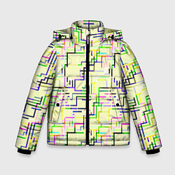 Куртка зимняя для мальчика Geometric Color, цвет: 3D-светло-серый