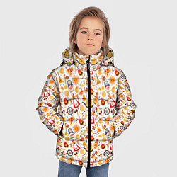Куртка зимняя для мальчика Масленица, цвет: 3D-черный — фото 2