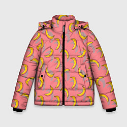 Куртка зимняя для мальчика Банановое лето, цвет: 3D-черный
