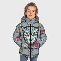 Куртка зимняя для мальчика Леопард, цвет: 3D-черный — фото 2