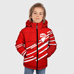 Куртка зимняя для мальчика DUCATI ДУКАТИ, цвет: 3D-светло-серый — фото 2