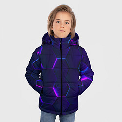 Куртка зимняя для мальчика НЕОНОВАЯ БРОНЯ, цвет: 3D-черный — фото 2