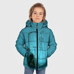 Куртка зимняя для мальчика СИРЕНОГОЛОВЫЙ И ДЕВОЧКА, цвет: 3D-черный — фото 2