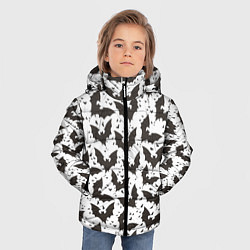 Куртка зимняя для мальчика Летучие мыши, цвет: 3D-светло-серый — фото 2