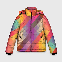Куртка зимняя для мальчика Vivid gradient, цвет: 3D-красный
