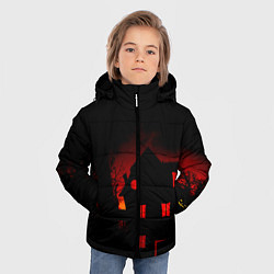 Куртка зимняя для мальчика Дом Монстр, цвет: 3D-черный — фото 2