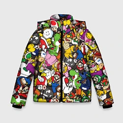 Куртка зимняя для мальчика Mario ALLSTARS, цвет: 3D-черный