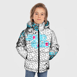 Куртка зимняя для мальчика Игра в кальмара, цвет: 3D-черный — фото 2