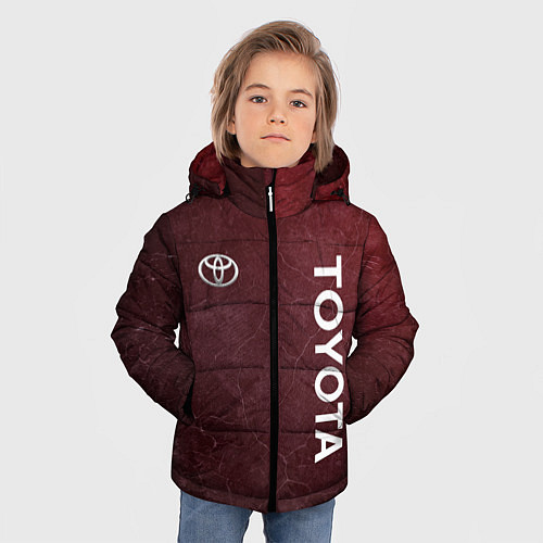 Зимняя куртка для мальчика TOYOTA RED GRUNGE / 3D-Светло-серый – фото 3