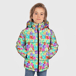Куртка зимняя для мальчика Новогодние Игрушки и Подарки, цвет: 3D-черный — фото 2