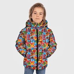 Куртка зимняя для мальчика Подарки на Праздник, цвет: 3D-черный — фото 2