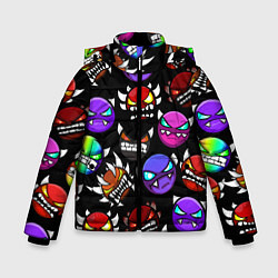 Куртка зимняя для мальчика Geometry Dash: Demons Squad, цвет: 3D-черный