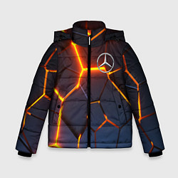 Куртка зимняя для мальчика MERCEDES-BENZ AMG 3D ГЕОМЕТРИЯ, цвет: 3D-черный
