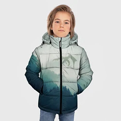 Куртка зимняя для мальчика ДРАКОНЫ НАД ЛЕСОМ DRAGON, цвет: 3D-черный — фото 2