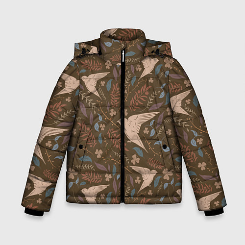Зимняя куртка для мальчика Литой стриж / 3D-Светло-серый – фото 1