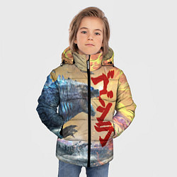 Куртка зимняя для мальчика ГОДЗИЛЛА АТАКУЕТ!, цвет: 3D-черный — фото 2