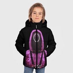 Куртка зимняя для мальчика Squid Game Circle Guy, цвет: 3D-черный — фото 2