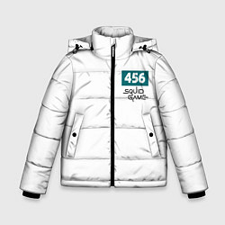 Зимняя куртка для мальчика Игра в кальмара, номер 456
