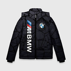 Куртка зимняя для мальчика BMW sport 3D плиты 3Д плиты, цвет: 3D-черный