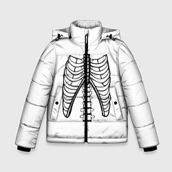 Зимняя куртка для мальчика Ребра скелета