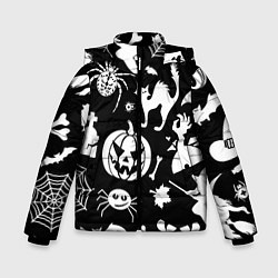 Куртка зимняя для мальчика Микс, цвет: 3D-черный