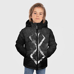 Куртка зимняя для мальчика BERSERK LOGO GRUNGE, цвет: 3D-черный — фото 2