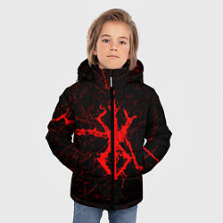 Куртка зимняя для мальчика Berserk: Трещена, цвет: 3D-черный — фото 2