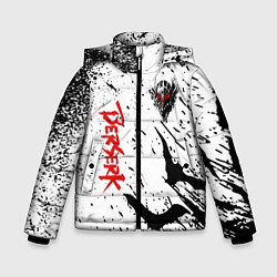 Куртка зимняя для мальчика Берсерк: Гранж, цвет: 3D-светло-серый