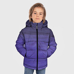 Куртка зимняя для мальчика Фиолетовые краски, цвет: 3D-черный — фото 2