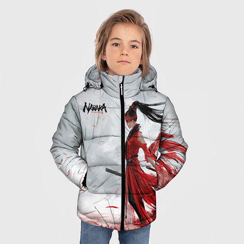 Зимняя куртка для мальчика Naraka BP / 3D-Светло-серый – фото 3