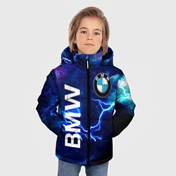 Куртка зимняя для мальчика BMW Синяя молния, цвет: 3D-красный — фото 2