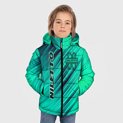 Куртка зимняя для мальчика Нилетто Niletto лого, цвет: 3D-красный — фото 2