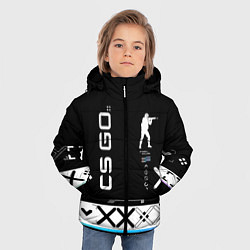 Куртка зимняя для мальчика Поток информации СS:GO, цвет: 3D-светло-серый — фото 2